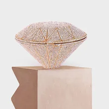 Вечерняя сумочка для девушек, стразы, Кристалл, для свадьбы, женская, серебряная, бриллиантовая форма, свадебная сумка, годовые вечерние, для платья, сумочка, клатч, кошелек