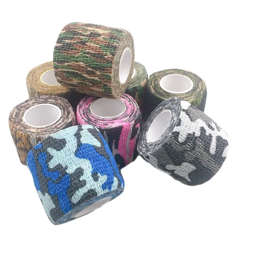 1 Stück Camouflage elastische Bandage selbstklebende Finger Handgelenk Palm Ankle Fixer Wrap Tape Crossfit Sport Tape Pet Medical Bandage – Detail 2