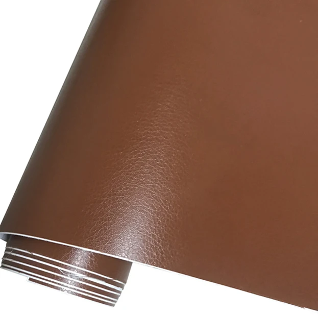 Черная кожа шаблон ПВХ Виниловая пленка наклейка для авто кузова автомобиля внутренняя отделка виниловая пленка 10/20 Вт, 30 Вт, 40 см/50 см X 152 см - Название цвета: Brown