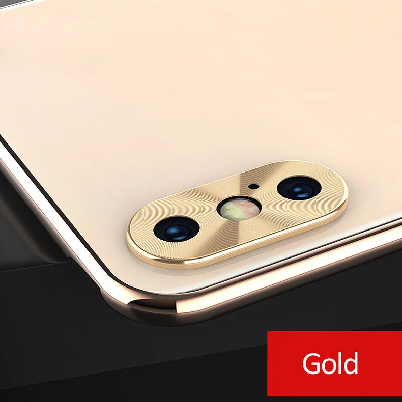Роскошный защитный чехол для объектива камеры с алюминиевым покрытием iPhone X XR 11 Pro