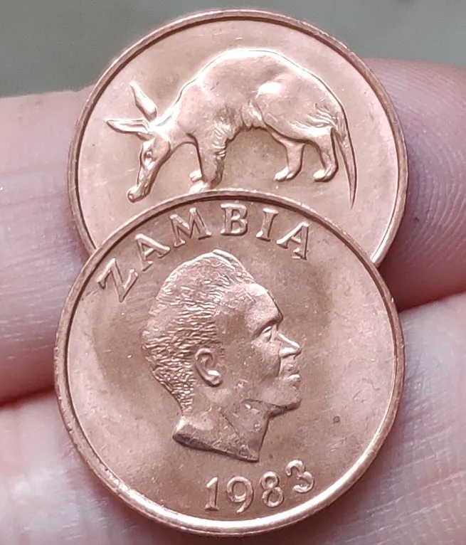 

17.5mm Zambia ,100% Real Genuine Comemorative Coin,Original Collection