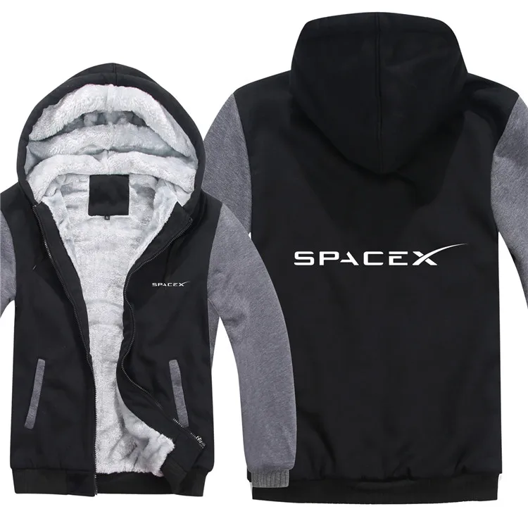 Space X толстовки мужские модные пальто пуловер шерстяная куртка с подкладкой космические X толстовки с капюшоном HS-063 - Цвет: as picture