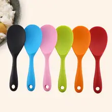 Силиконовая лопатка для риса без приклеивания, ложка для приготовления пищи, инструмент для выпечки, кухонная посуда, силиконовая ложка, мягкая жесткая Гидрофильная Олеофобная