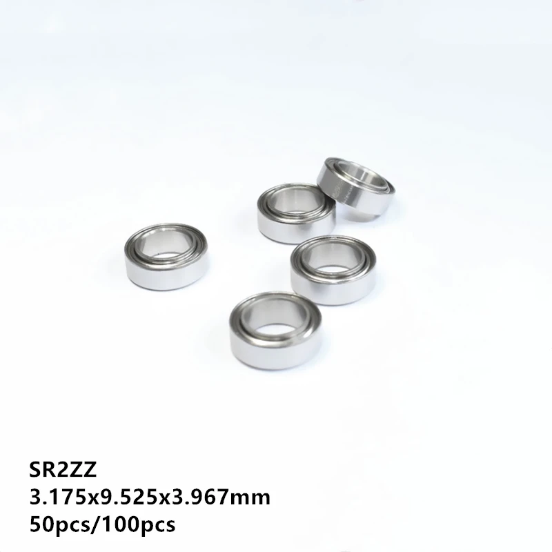 440c Stainless Steel Metal Ball Bearing SR2zz R2zz 1//8/" x 3//8/" x 5//32/" 25PCS