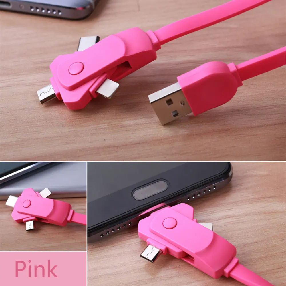 KISSCASE Универсальный 3 в 1 2.4A type-C кабель Micro USB кабели type-C кабель Micro USB телефон зарядное устройство кабели адаптер для samsung S10