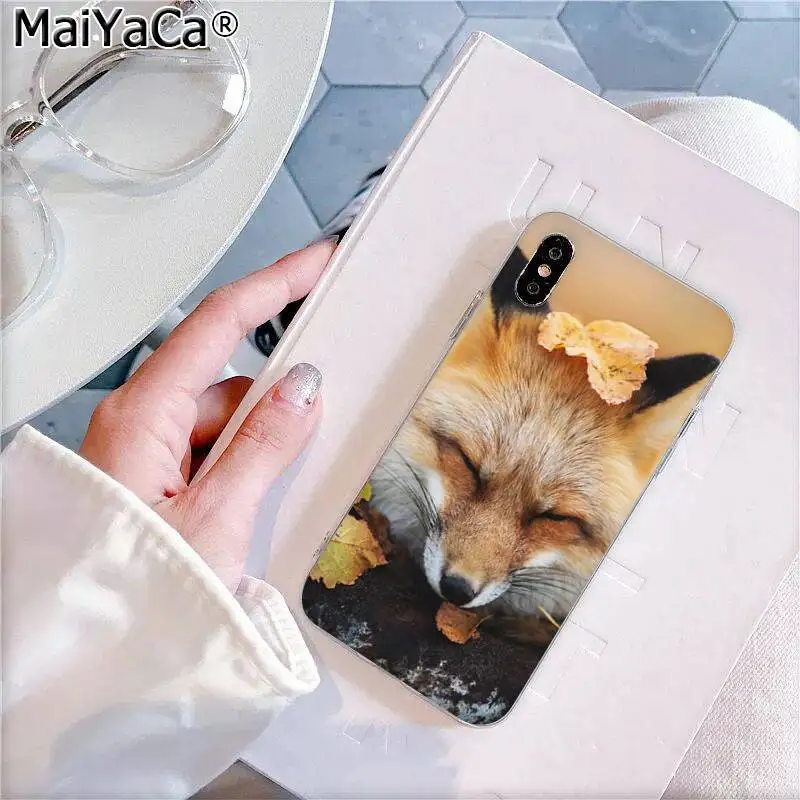 MaiYaCa милый лисичка в осенние листья лес DIY роскошный высококачественный чехол для телефона для Apple iphone 11 pro 8 7 66S Plus X XS MAX 5S SE XR - Цвет: A13