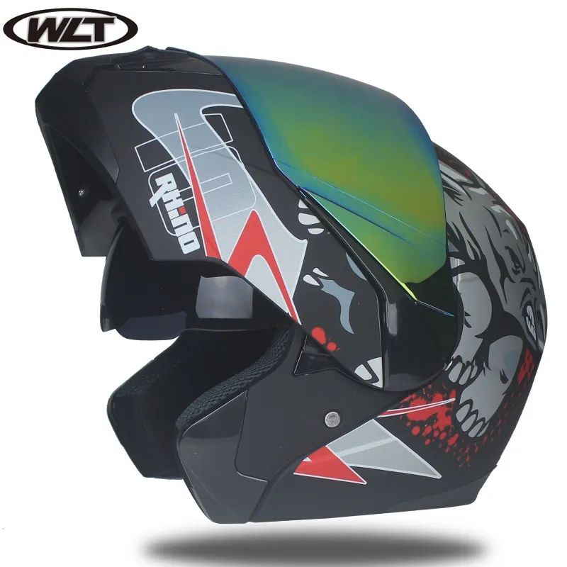 Новинка, высокое качество, модульный флип-шлем, двойной объектив, Capacete Casco, мотоциклетный гоночный шлем, DOT Approved - Цвет: b15