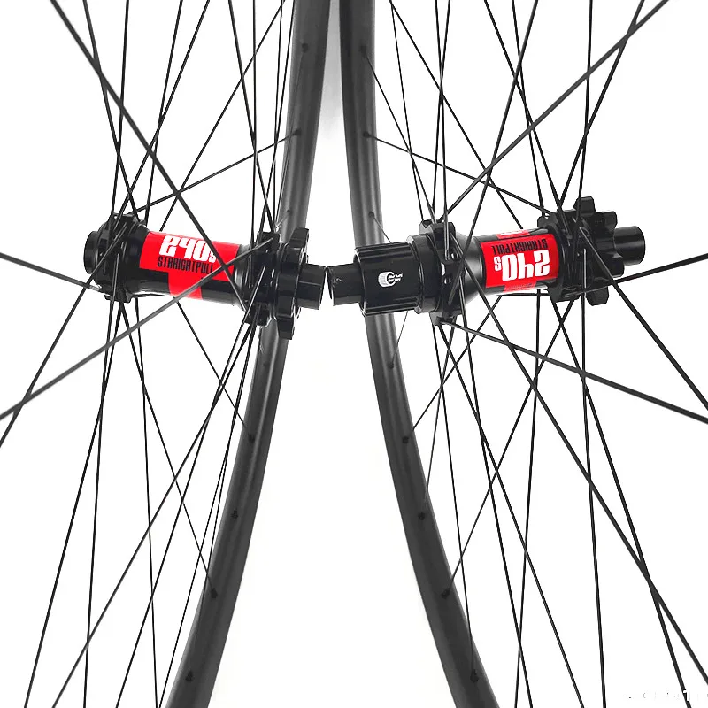 27,5 er mtb карбоновые дисковые колеса DT240S прямые тяги boost 110x15 148x12 12 Скоростей 30x30 мм набор бескамерных колес