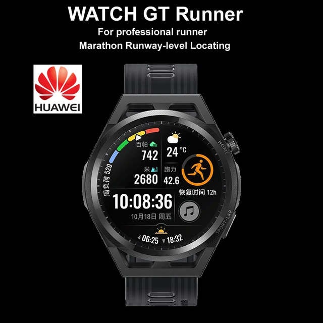 Professional SmartWatch HUAWEI WATCH GT Runner Outdoor Sports Health Coach  Real time Heart Rate Marathon Runway level Locating