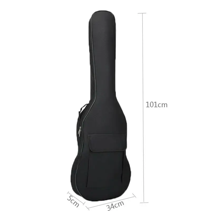 

Waterproof Guitar Case Double Strap Padded Black Guitar Case Backpack Shoulder Strap Classical Guitar Bag for 40" 41"