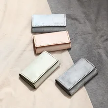 Стиль ручной работы сшивание 3 офф Латунное оборудование кольцо для ключей туман воск ключ протирать воск ключи чехлы