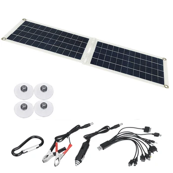

50W Folding Solar Panel Module RV/Car/Boat Battery Recharge Power Bank 18V