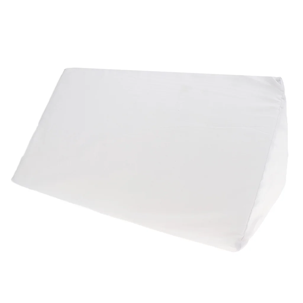 Washable Reusable Acid Reflux Bed Sore Foam Lumbar Leg Bed Wedge Pillow Elevation Cushion with Removable Cover
