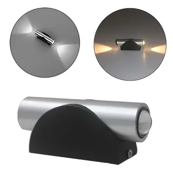 

Aluminum Wall-mounted Light Indoor Dual Head LED Wall Lamp Home Bedroom Atmosphere Decorative Light