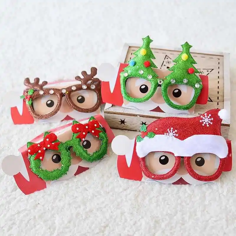 

Christmas Tree Sequin Glasses Adult Children Christmas Party Prop Plastic Christmas Decoration