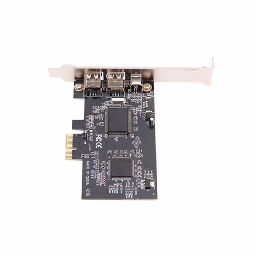 3 Порты и разъёмы PCI Express PCI-E FireWire 1394a IEEE1394 внешний контроллер карты для Windows XP/Vista/7 32/64 бит с кабель Firewire