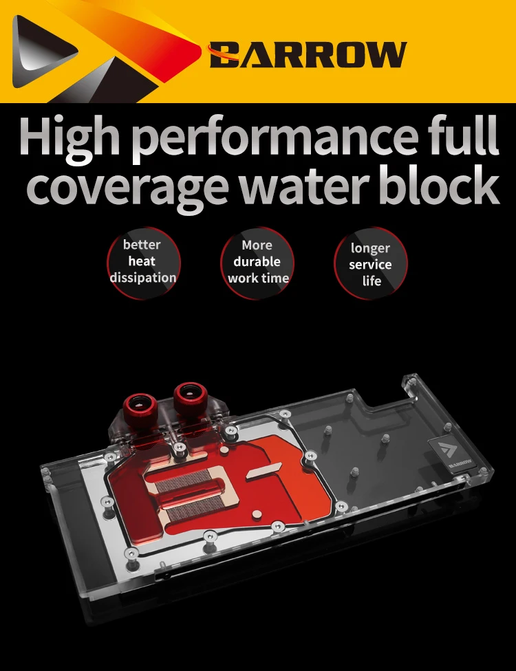 Курган BS-AMD5700XT-PA, полное покрытие Графика карты водяного охлаждения блока для AMD основатель Edition Radeon RX5700XT/RX5700