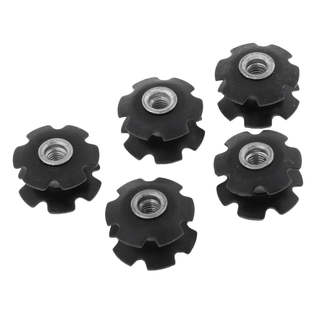 5 Pack Cycling Mountain Road Bike Bicycle Threadless Headset Star Nut 1-1/8
