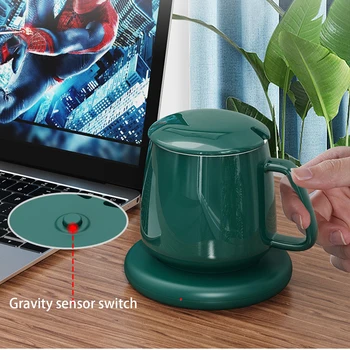 

USB Heating Cup Pad Mat Desktop Heating Coaster Home Office Constant-Temperatures Coffee Milk Tea Water Heating Mat Mug Warmer