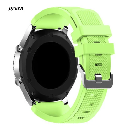 Gear S3 22 мм для samsung gear Galaxy ремешок для часов 46 мм Frontier/классический силиконовый ремешок на запястье Браслет samsung gear S3 ремешок для часов - Цвет ремешка: green
