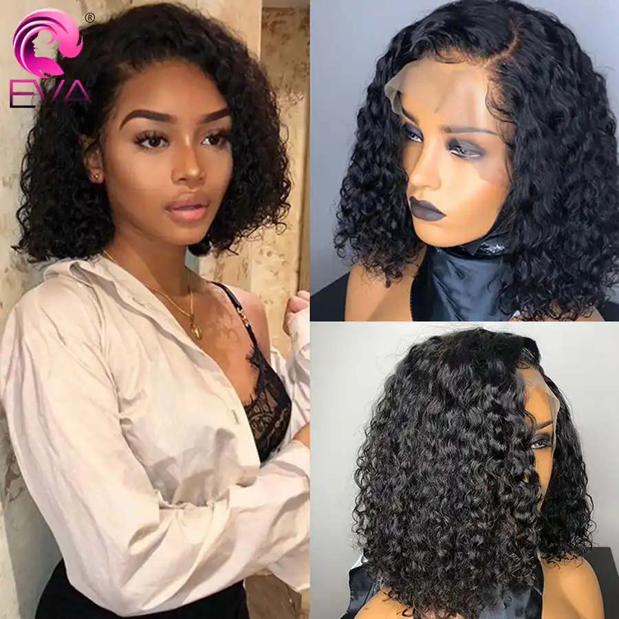 curly short lace front wigs