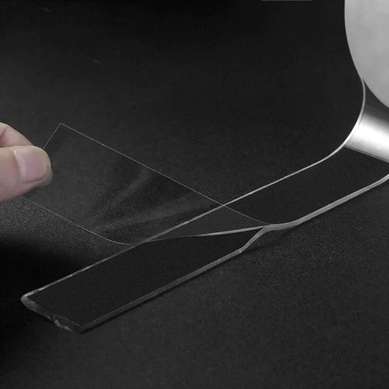 

Double-Sided Nano Magic Tape Adhesive Sticker Gadget Glue Gekkotape Removable Nano Traceless Waterproof Tape Washable Disks-Tie
