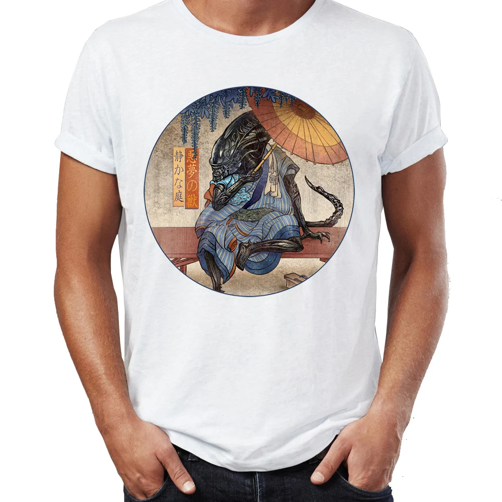 2U014M Мужская футболка инопланетяне нагрудник Evolution прибытие язык Alien Ellen Ripley Artsy Awesome произведение искусства печатная Футболка - Цвет: 2U014M