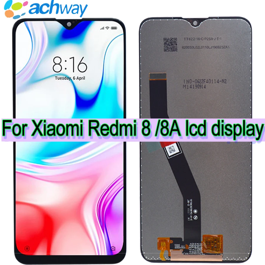 

Tested Working Display 6.2"For Xiaomi Redmi 8A LCD Screen Display Touch Screen Panel Digitizer For Xiaomi Redmi 8 LCD Display