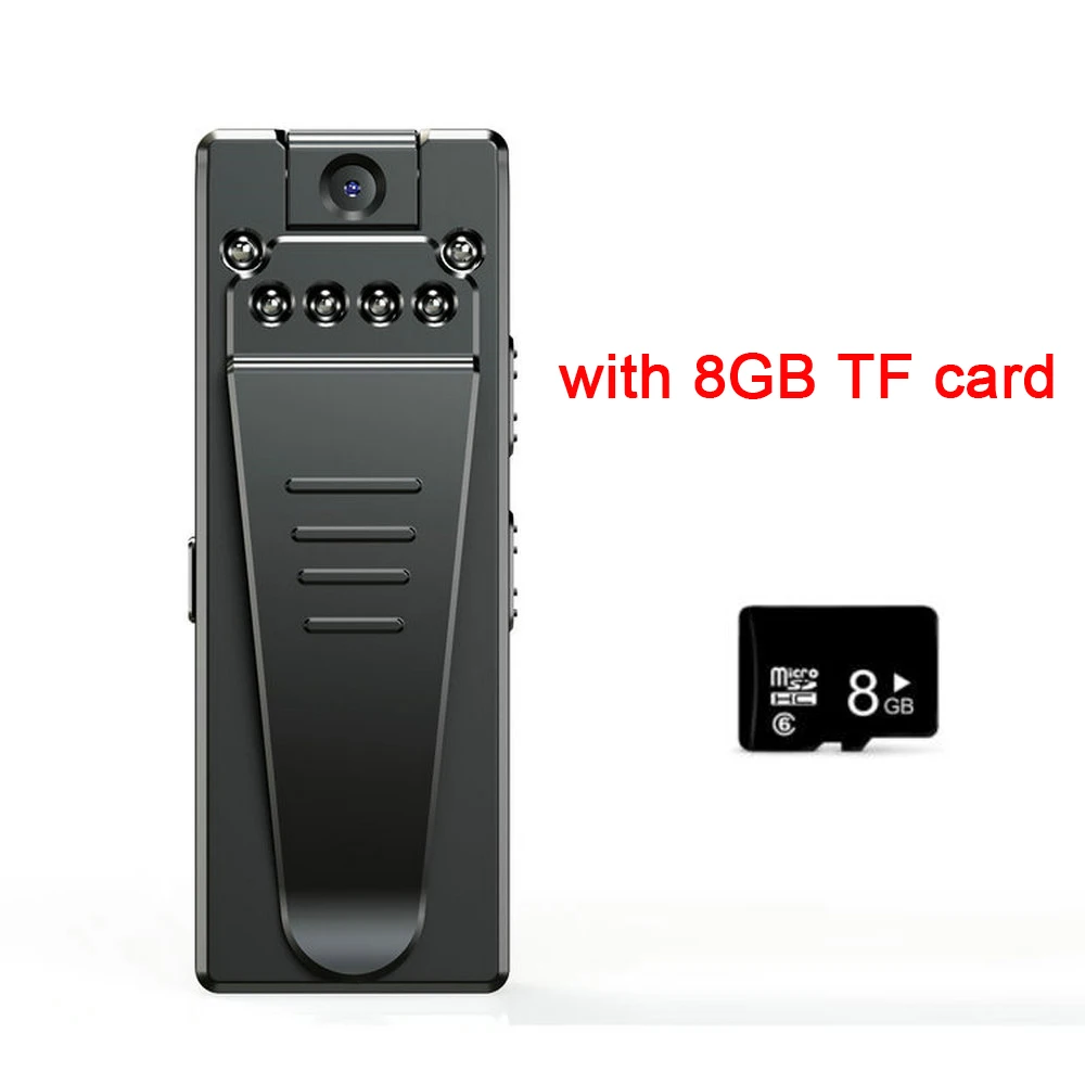 with 8GB TF card Ручка мини видеокамера камера HD 1080P Спорт Диктофон DV Cam инфракрасное ночное видение диктофон клип DVR маленькая камера для автомобиля sq11 SQ16 - Цвет: with 8GB TF card