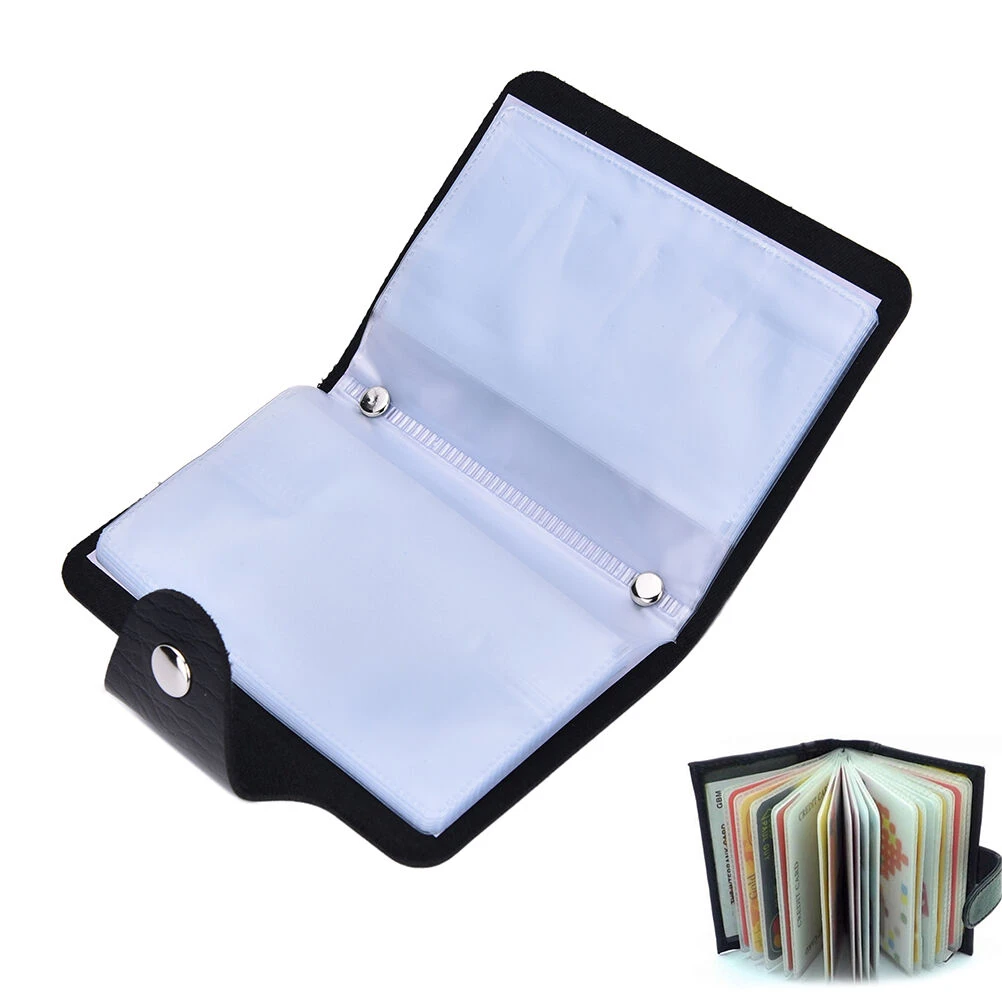 Business Card Holder Women Men Id Credit Card Holder Card Wallet Pu Leather Function Card Case Aliexpress