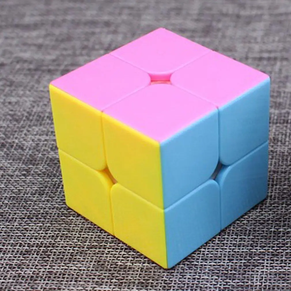2x2x2 Mini Intelligence Stickerless головоломка на скорость магия Гладкий твист интеллект Stickerless развивающие Cubo волшебные игрушки