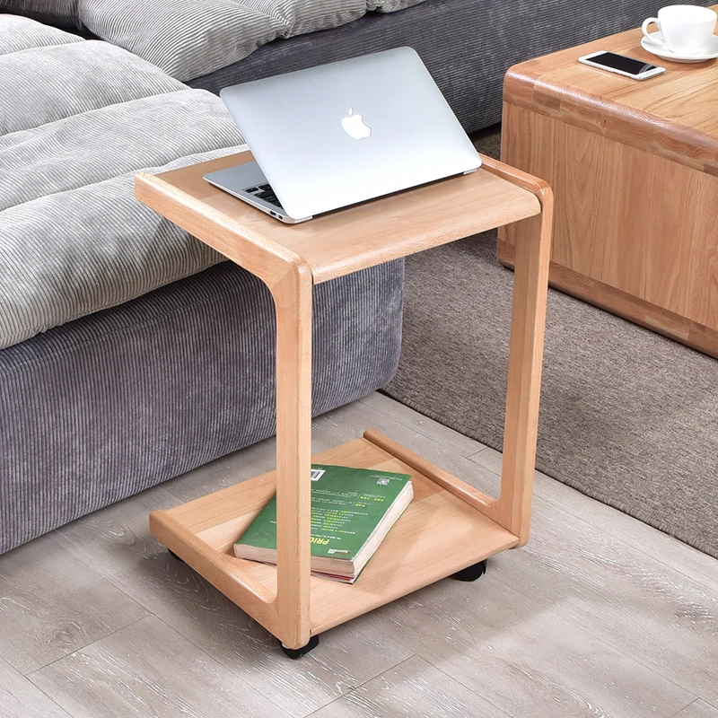 

Side several solid wood moving solid wood side table coffee table sofa table small square and few corners simple