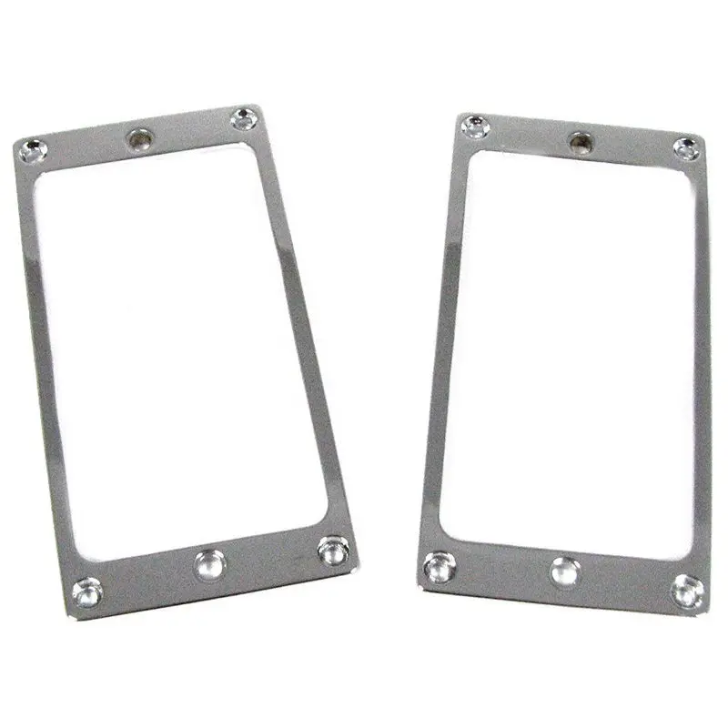 

2-pack Silver Full-size Humbucker Cover Plate Rings for Electric Guitars (Flat Profile)