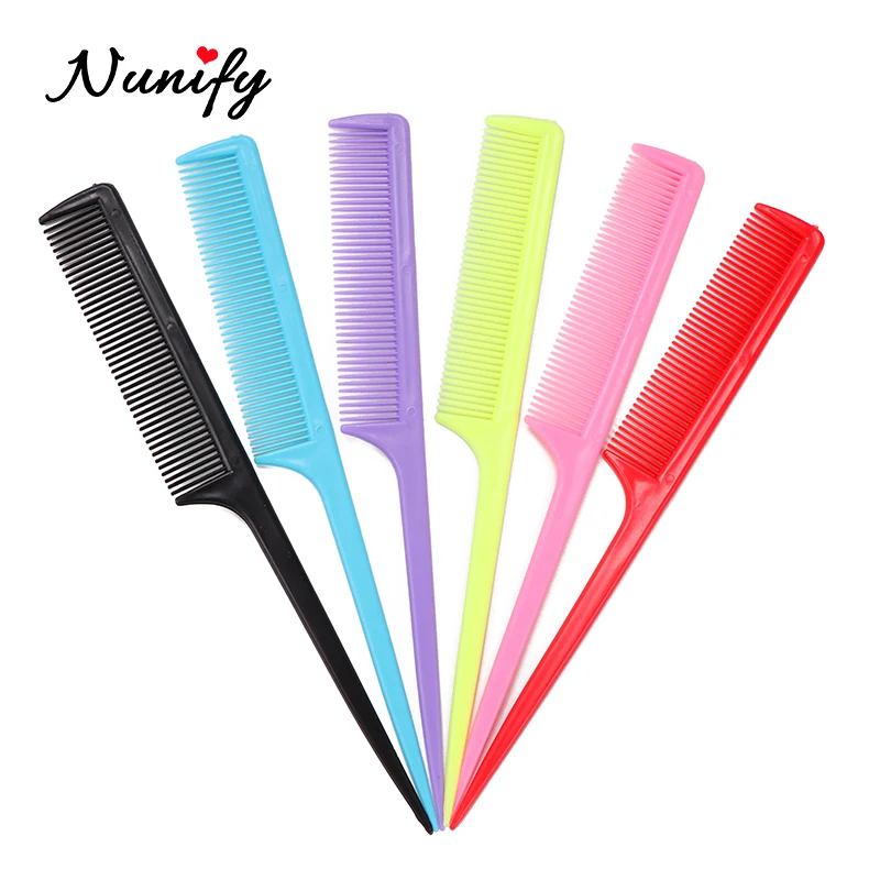 

Nunify Rat Tail Comb Hair Salon Extension Hairbrush Extension Hairdressing Styling Tools Diy Kit Soft Hair Brush 1Pcs/Lot