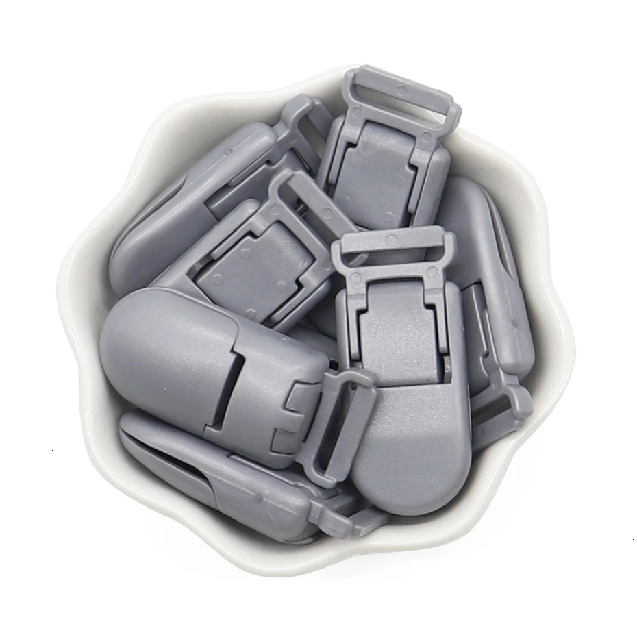 5pc Gray 5 шт., пластиковый зажим-держатель для детской соски, соска-пустышка для младенцев, зажимы для пустышки, аксессуары для соски, зажим для соски, самодельная насадка, детская игрушка - Цвет: 5pc Gray