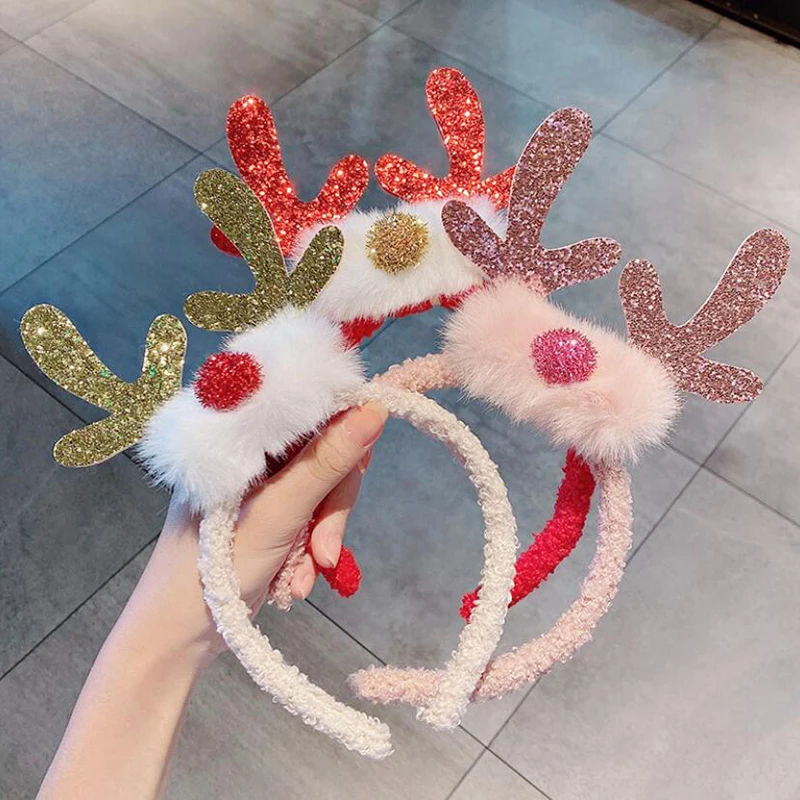 

Christmas Headbands Santa Tree Elk Antlers Headband Kids Adult Headwear Reindeer Ornaments Christmas Decorations Party Cosplay