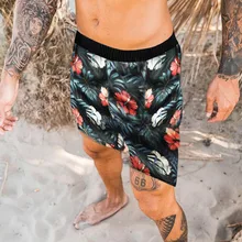 Men's 2021 New Beach Shorts Comfortable Swimwear Men's Casual Quick-drying Breathable Printing Retro Cotton Summer Shorts Men