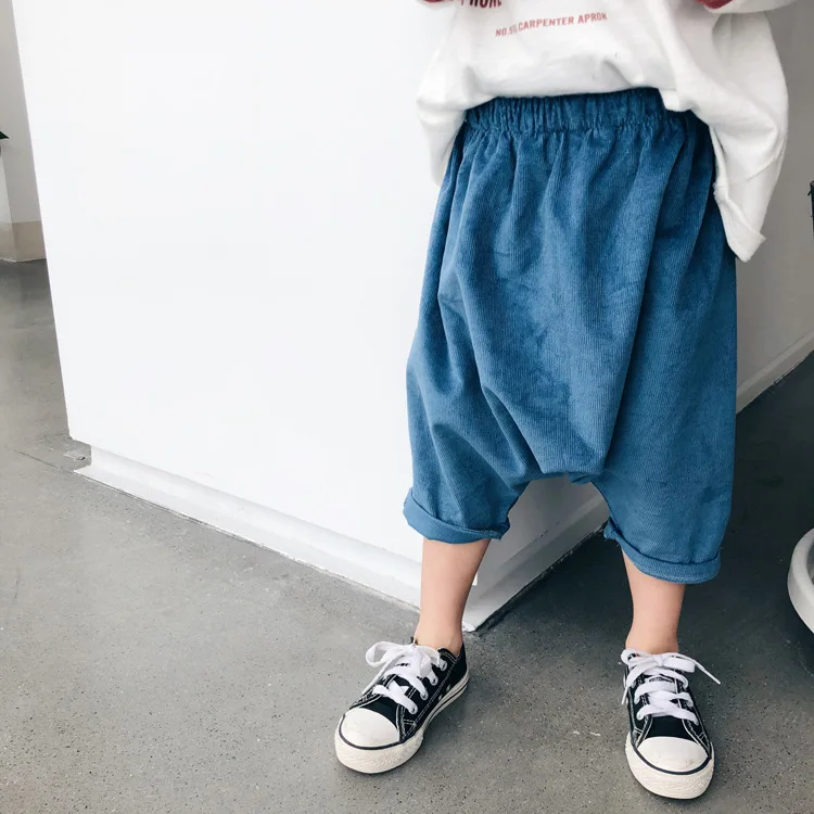 

Tckids Childrenswear Customizable Spring Washing Corduroy Harem Pants diao dang ku Sub-