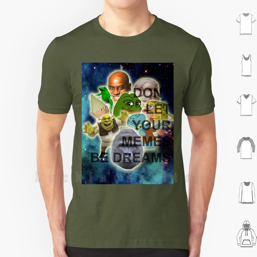 Коллекция The Dankest Memes футболка большого размера 100% хлопок сырой мем мемом сырые