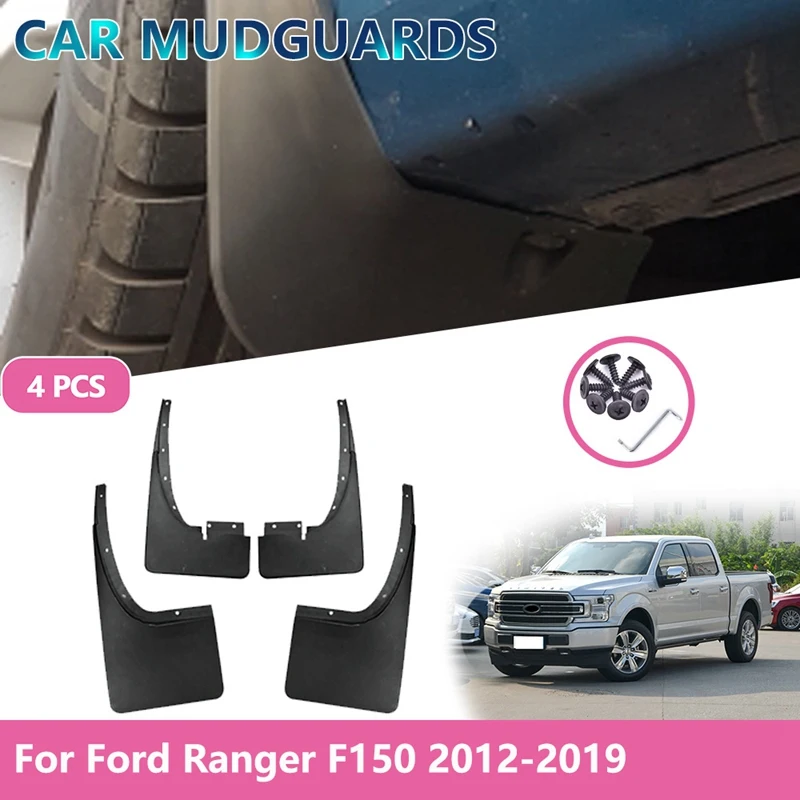4PCS Car Mudflap for Ford Raptor F150 F-150 F 150 Fender Accessories Mud Guard Flap Splash Flaps Mudguards 2012-2019 | Автомобили и