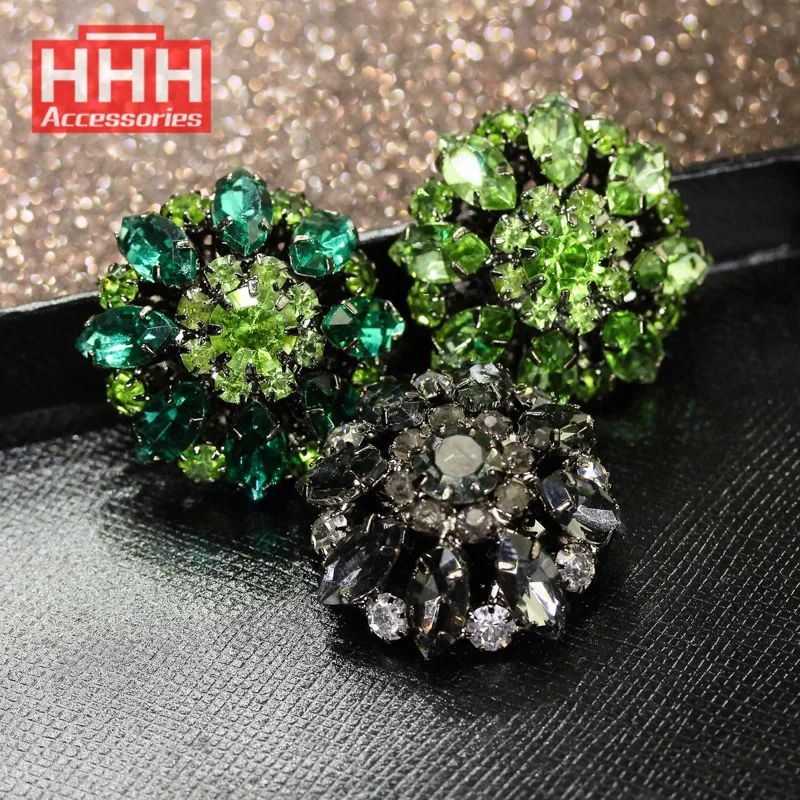 Передовая блестящая пуговица со стразами для пальто с мехом | Дом и сад