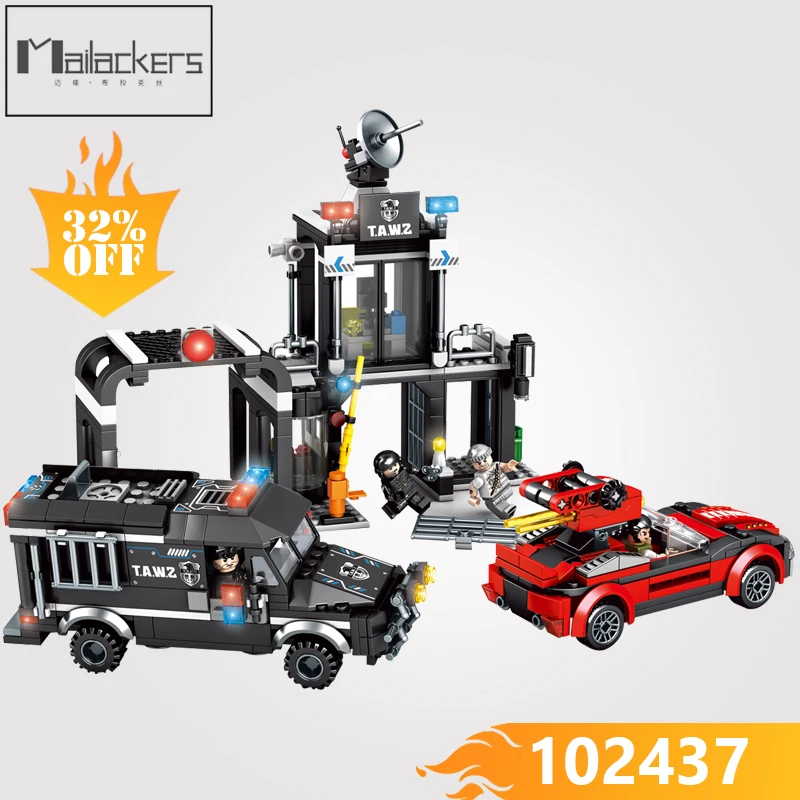 building blocks police action