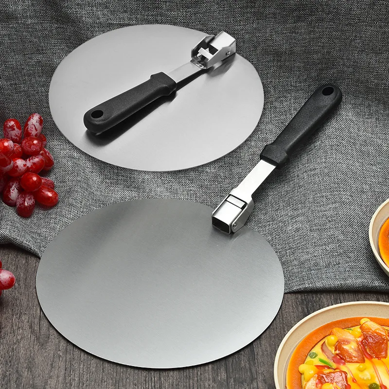 Pizza Shovel Spatula Pastry Paddle Pizza Peel Pizza Bakeware Foldable Plastic Handle Non-Stick Kitchen Baking Tools Accessories