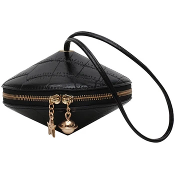 

Fashion Round Pu Leather Handbag Small Round Bag Round Bag Small Wallet And Handbag Mobile Phone Bag Send Opponents Take The Bag