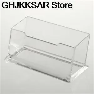 New 1pcs Clear Desk Shelf Box storage Display Stand Acrylic Plastic transparent Desktop Business Card Holder | Дом и сад