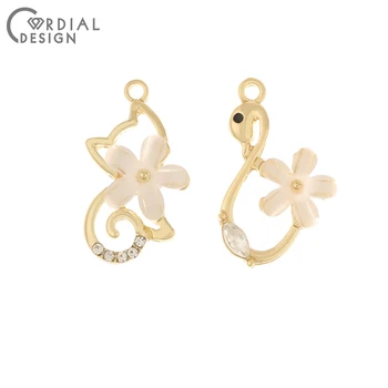 

Cordial Design 100Pcs Jewelry Accessories/Hand Made/Rhinestone Pendant/Animal Shape/DIY Jewelry Making/Charms/Earring Findings