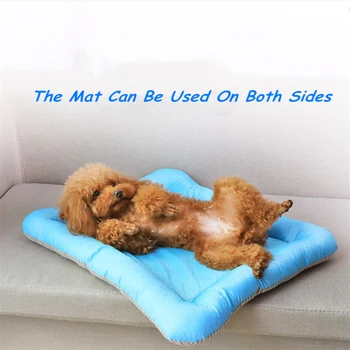 

Summer Dog Cooling Mat 3 Sizes for All Pets Small to Large Dogs Breathable Ice Pad Cooler Sofa Mats Sleeping Cushion