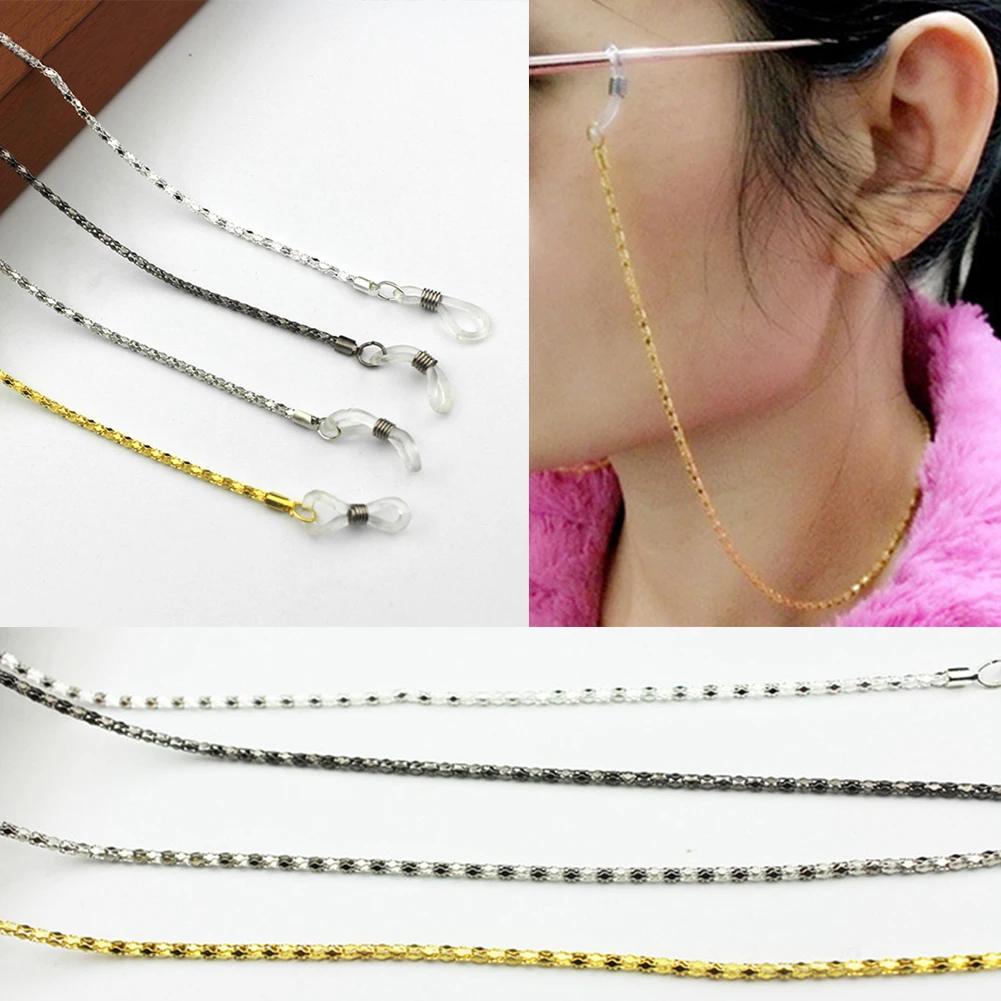 

1Pcs Glasses strap Eyeglass metal Chain Reading Glasses Cord Holder Neck Strap Rope Gift Fashion New sunglasses accessories