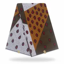 Высококачественная Африканская Хлопковая ткань настоящий, из Анкары восковая ткань настоящий воск Африканский настоящий голландский воск 6 ярдов/шт для свадьбы