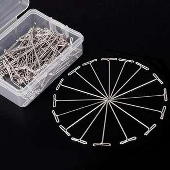 

50pcs/box Wig T-needle for Wig Braiding Hair Fixing Wigs and Hair Extensions MP789